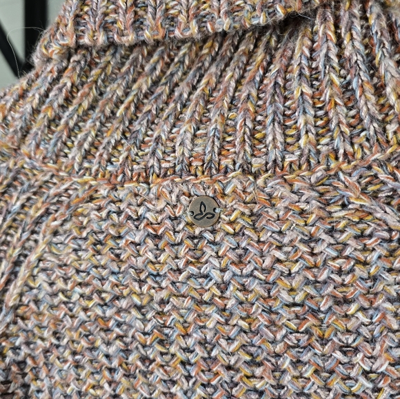 Prana Multicolor Muave Turtleneck Sweater Medium - Picture 8 of 11